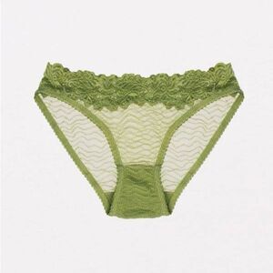 NWT LONELY LABEL Bonnie Brief Green Panties Medium